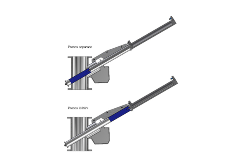 Instalarea separatorului magnetic automat MSS-AC WORM