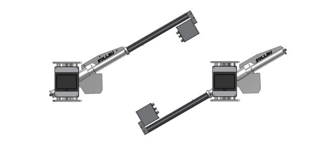 Cilindrul poate fi amplasat în partea superioară sau inferioară a separatorului