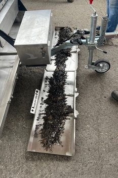 Matură magnetică MS 2000 F FALCON – curățarea impurităților metalice într-o hală de uzină auto