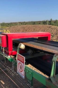 Detector de metale tunel METRON 05 D – protecția concasorului de piatră de var