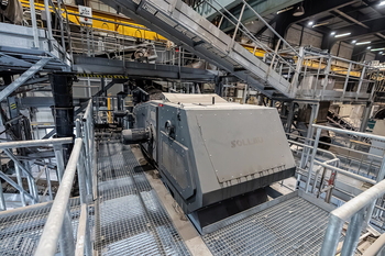 Separator cu curenți Eddy ECS – sortarea metalelor neferoase din zgura de incinerare