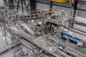 Separator cu curenți Eddy ECS – sortarea metalelor neferoase din zgura de incinerare