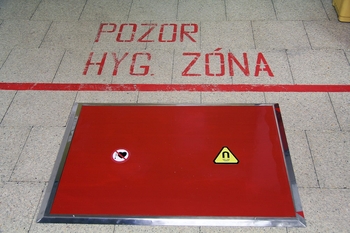 Covor magnetic MM – intrarea în zona de igienă a unei unități alimentare