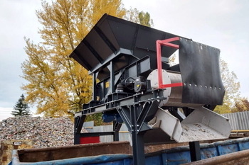 Tambur magnetic MB 506 N 800 – curățarea finală a fracției de fier la reciclarea metalelor