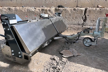 Mătură magnetică MS 2000 FALCON – curățarea suprafețelor de fier vechi căzut