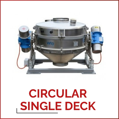 CIRCULAR SINGLE DECK - Sită vibratoare circulară pentru utilizări extrem de solicitante