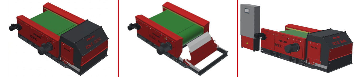 Separator cu curenți turbionari cu rotor montat excentric ECS-E ZEBU