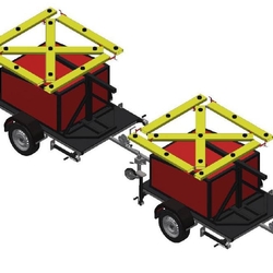 Crucile luminoase pot fi transportate una în spatele celeilalte
