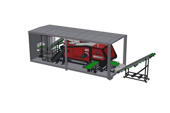 Model 3D al liniei de sortare