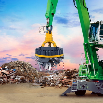 Electromagnet pentru fier vechi EMG-SM – magnet circular pentru fier vechi